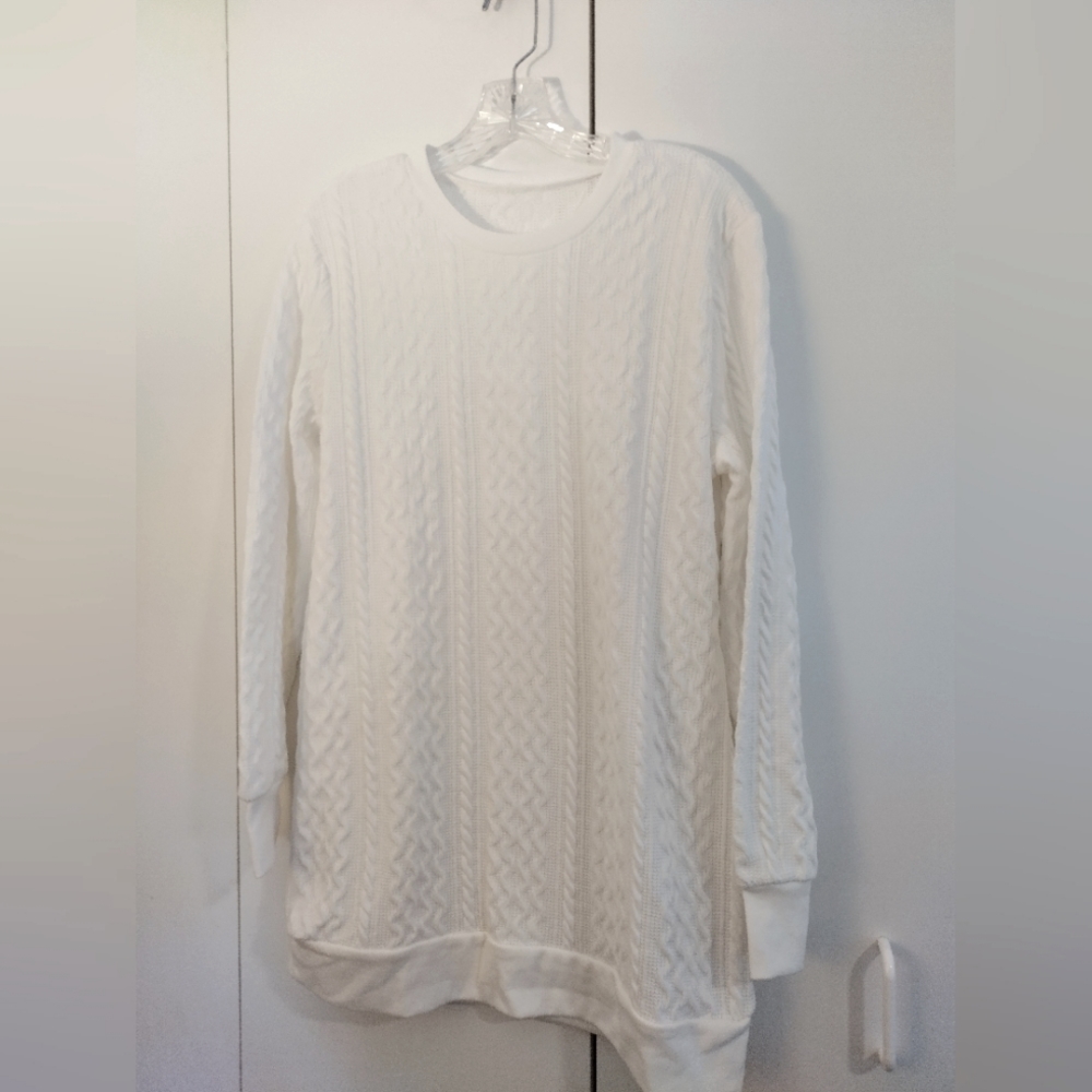 Cable Knit white sweater